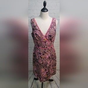 Sigrid Olsen Dress size 8 Paisley Print Y2K vibe NWT